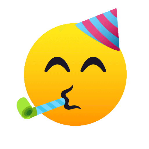 happy birthday moving emoticon
